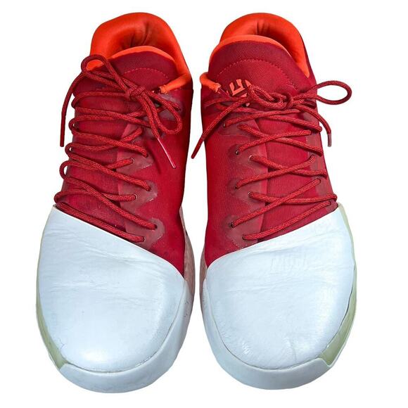 Adidas Harden Vol. 1 Scarlet/White Basketball Sneakers Size 10.5 - Picture 2 of 6